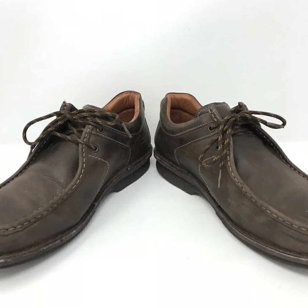 Pikolinos Spain Brown Leather Moc Toe Boots 13